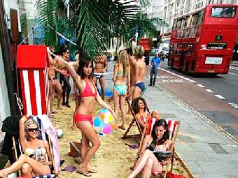 Горячий поток воздуха из Испании устроил англичанам жаркое лето