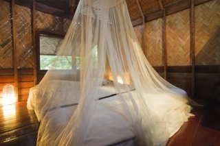 На острове Ломбок в Индонезии власти защищают население от малярийных комаров 