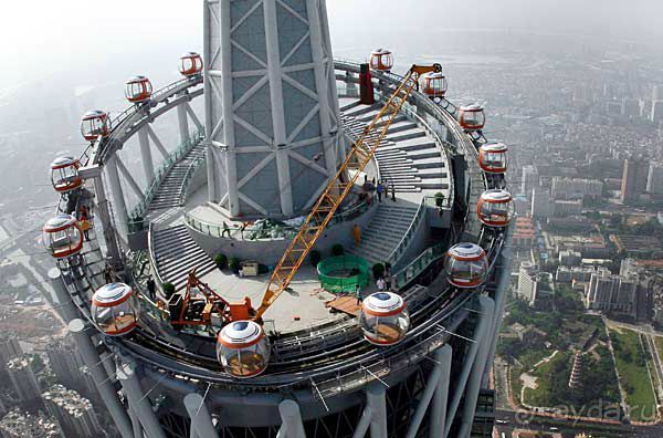 Телебашня с видом на Гуанчжоу