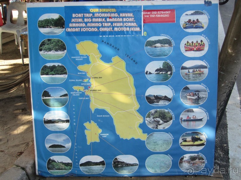 Из мороза России  в тепло Малайзии, на пляжи Пангкора, самостоятельно в январе  2015г.