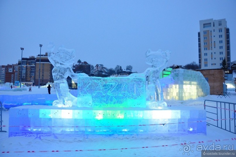 Казань днем и вечером