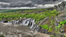 Лавовые водопады и пещеры белой речки