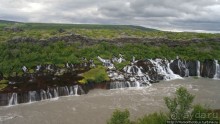 Лавовые водопады и пещеры белой речки