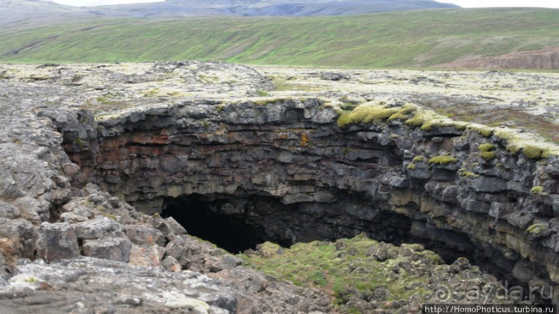 Лавовые водопады и пещеры белой речки