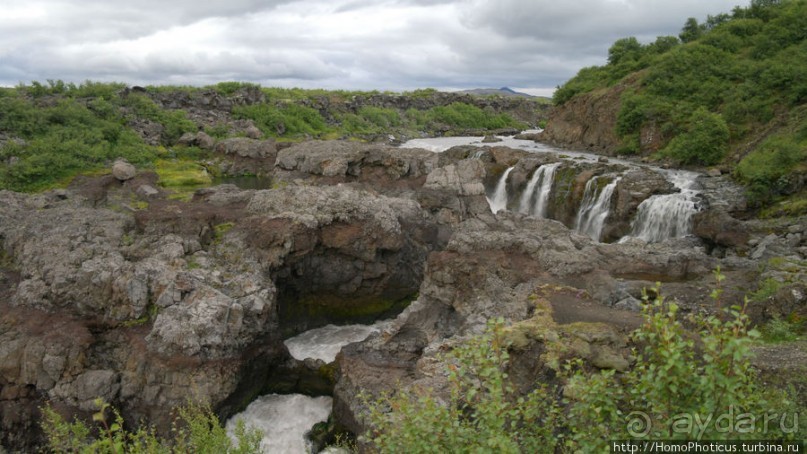 Лавовые водопады и пещеры белой речки