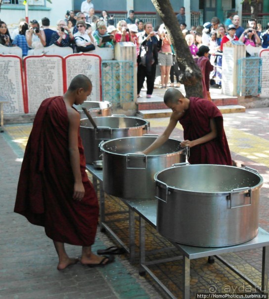 Покормить монахов