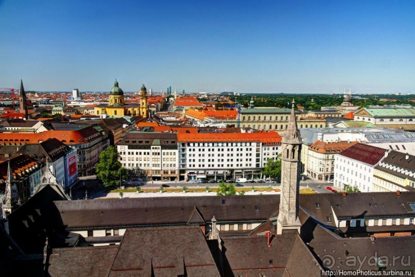 Мюнхен с земли и с высоты