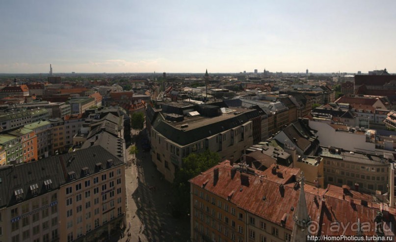 Мюнхен с земли и с высоты