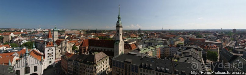 Мюнхен с земли и с высоты