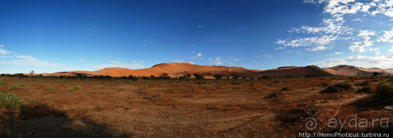 Оранжевые дюны Соссусфлея