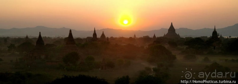 Два заката над тысячами ступ