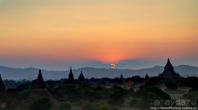 Два заката над тысячами ступ