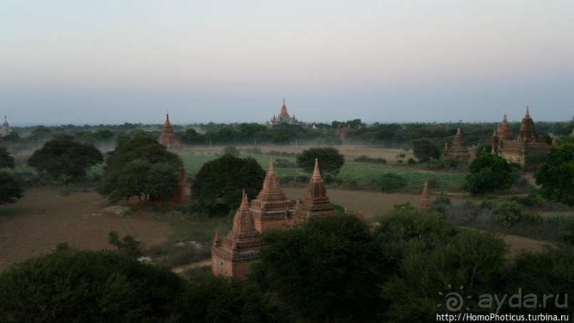 Два заката над тысячами ступ