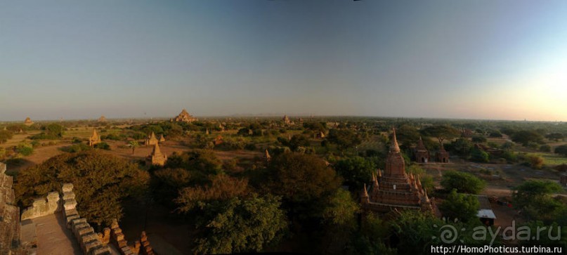 Два заката над тысячами ступ