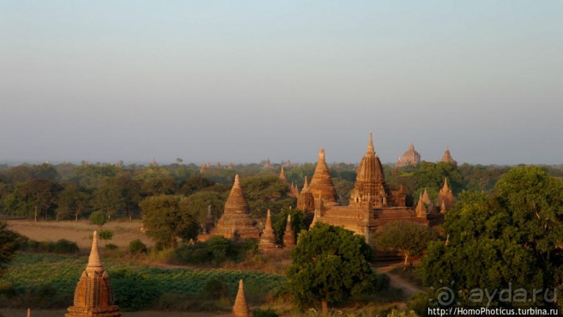 Два заката над тысячами ступ