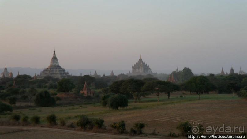 Два заката над тысячами ступ