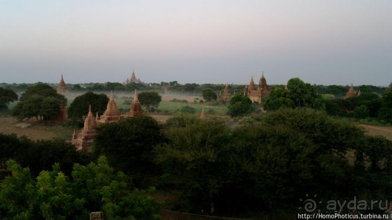 Два заката над тысячами ступ