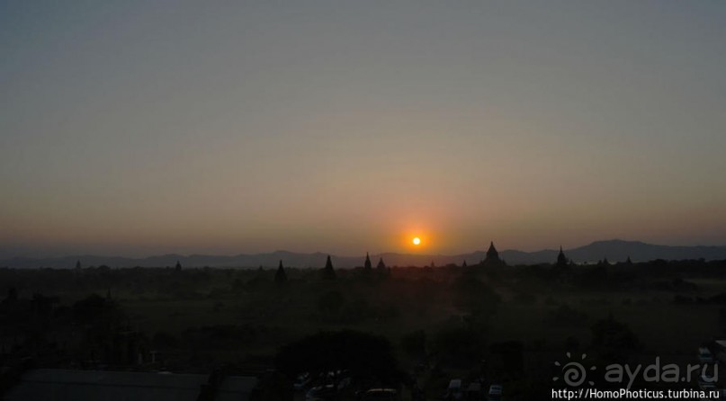 Два заката над тысячами ступ