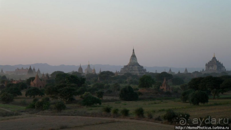 Два заката над тысячами ступ