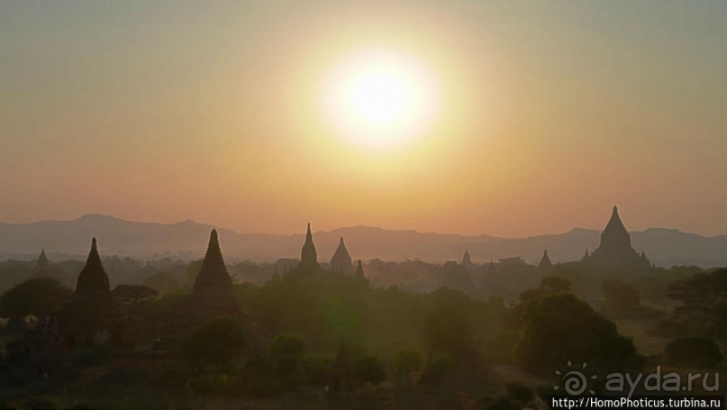 Два заката над тысячами ступ