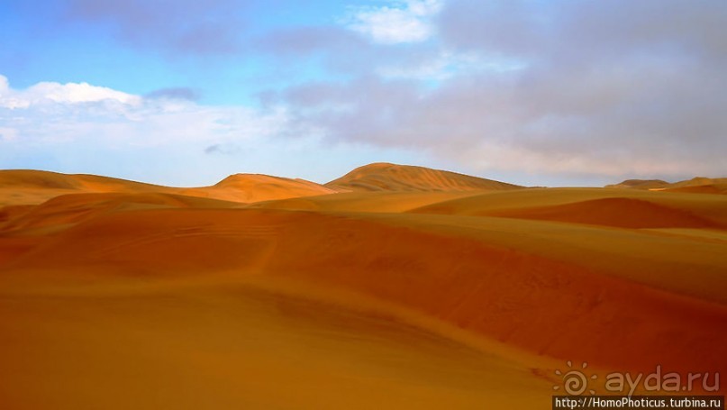 По дюнам на квадроцикле, с дюн на оргалите