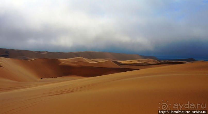 По дюнам на квадроцикле, с дюн на оргалите