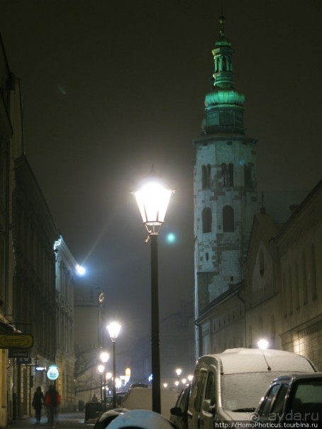 Краков зимней ночью