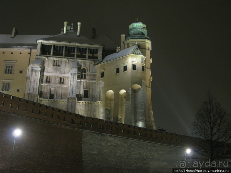 Краков зимней ночью