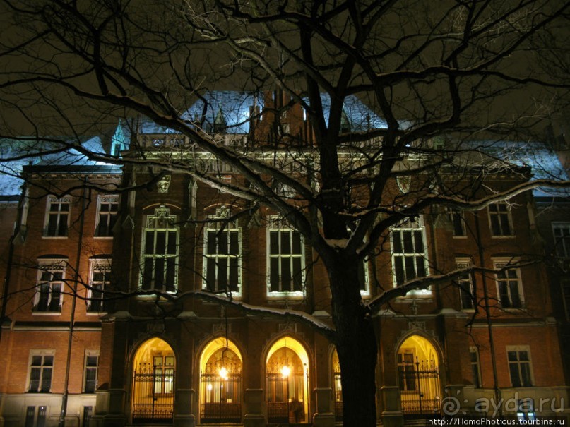 Краков зимней ночью