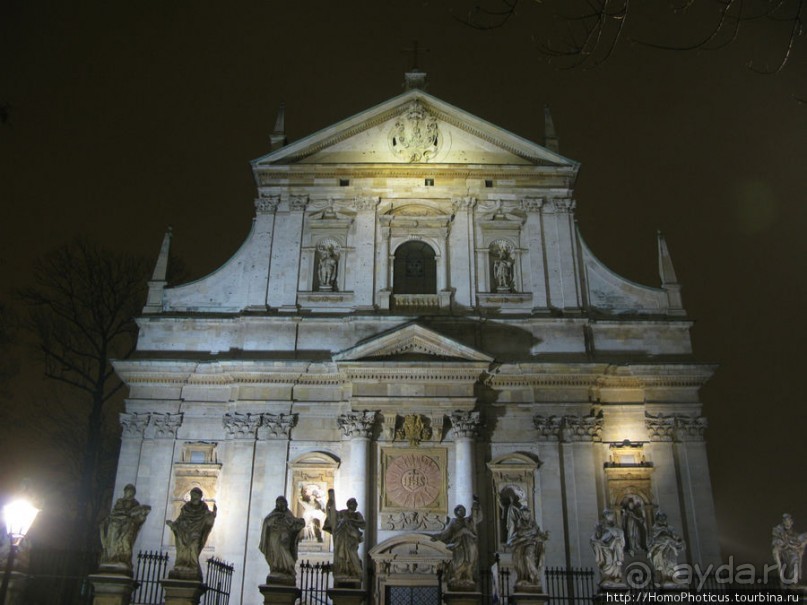 Краков зимней ночью