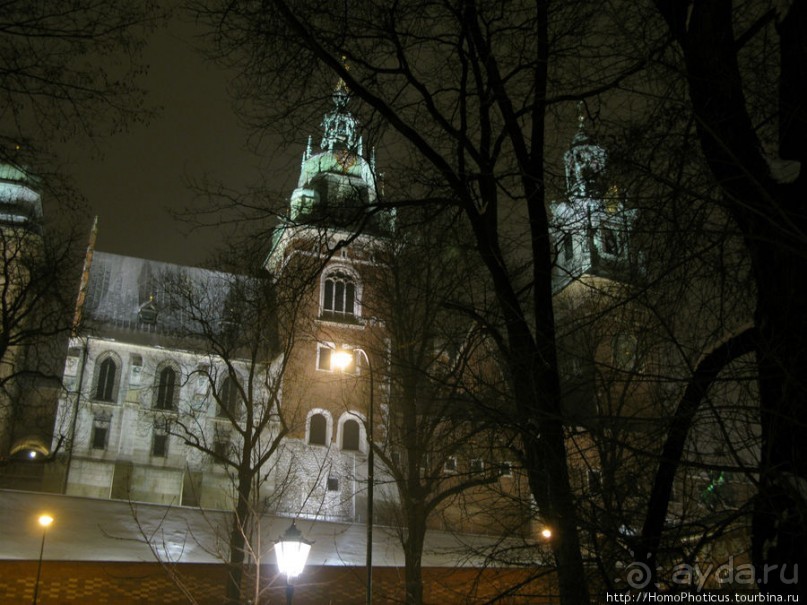 Краков зимней ночью