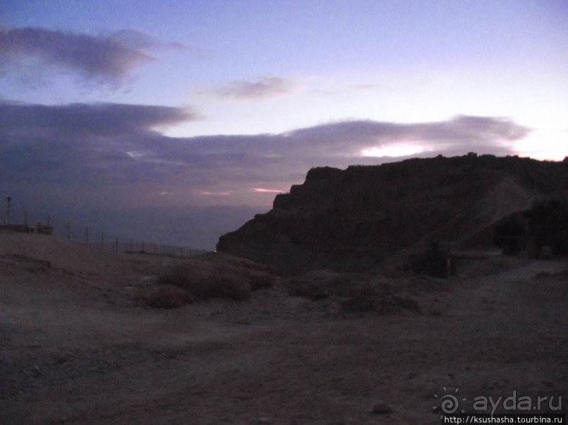 Масада. Восход с высоты птичьего полёта