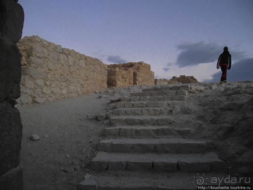 Масада. Восход с высоты птичьего полёта