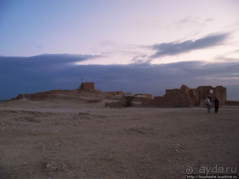 Масада. Восход с высоты птичьего полёта