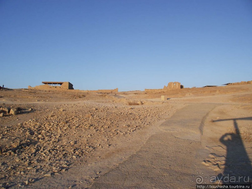 Масада. Восход с высоты птичьего полёта