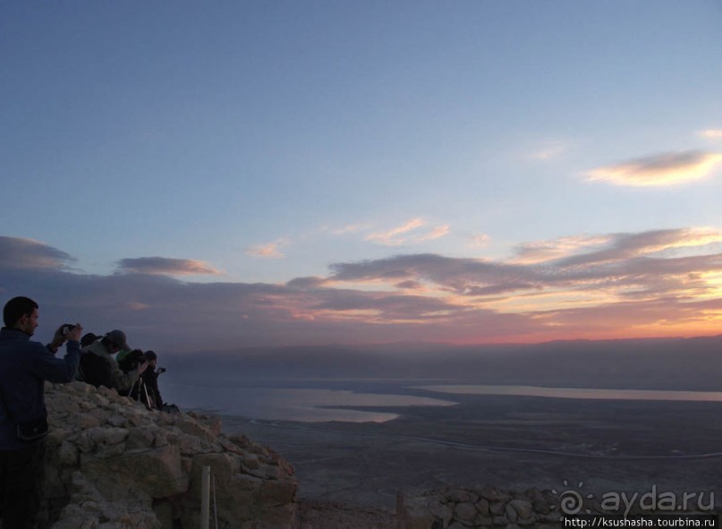 Масада. Восход с высоты птичьего полёта