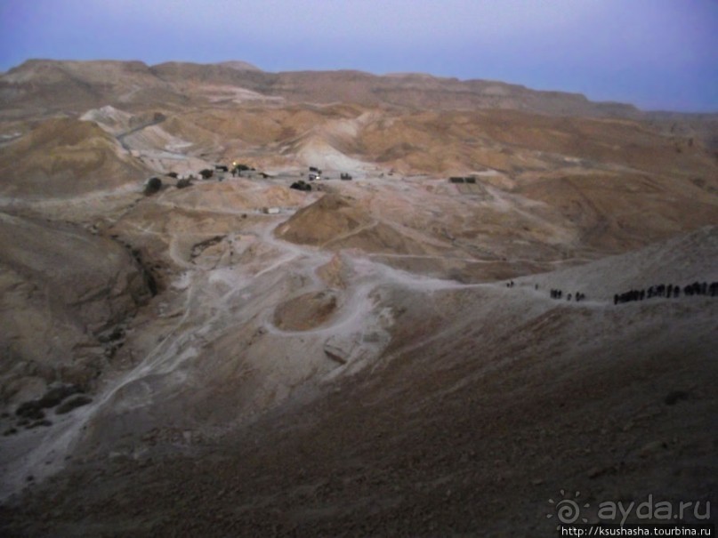 Масада. Восход с высоты птичьего полёта
