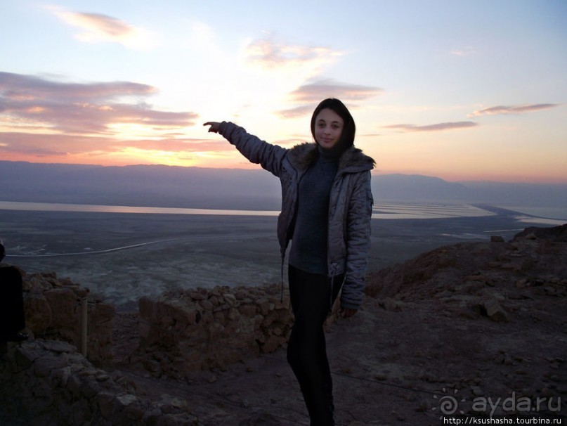 Масада. Восход с высоты птичьего полёта