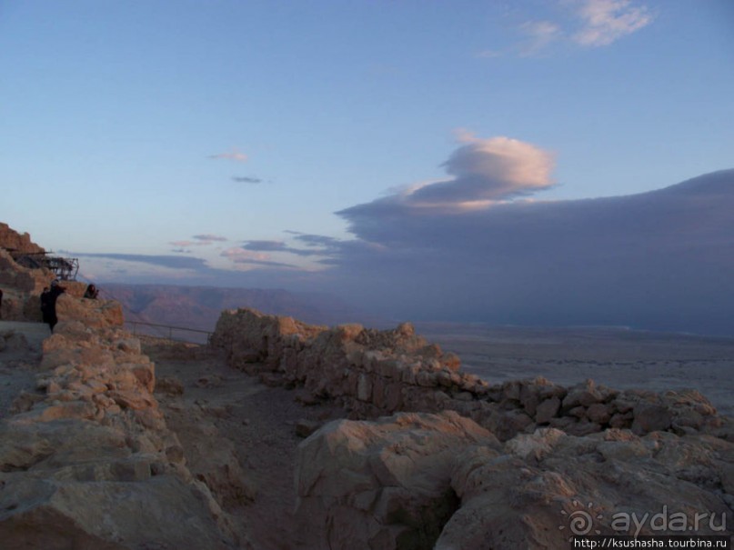 Масада. Восход с высоты птичьего полёта