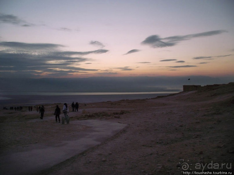 Масада. Восход с высоты птичьего полёта