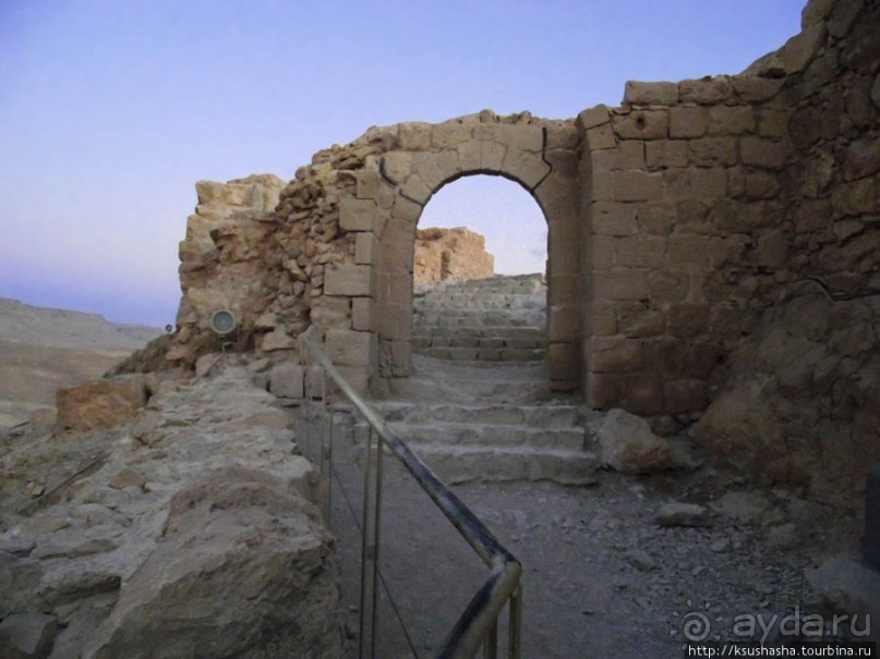 Масада. Восход с высоты птичьего полёта