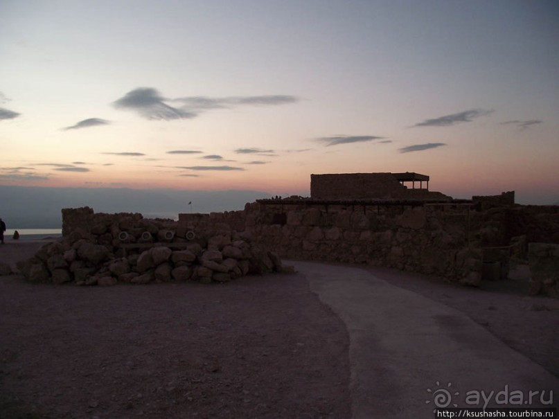 Масада. Восход с высоты птичьего полёта