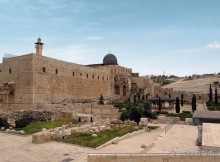 Ботанический сад Иерусалима и Стена Плача в праздничный день
