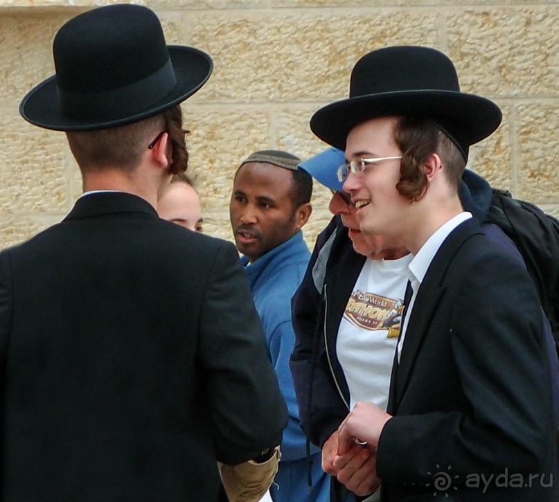 Ботанический сад Иерусалима и Стена Плача в праздничный день