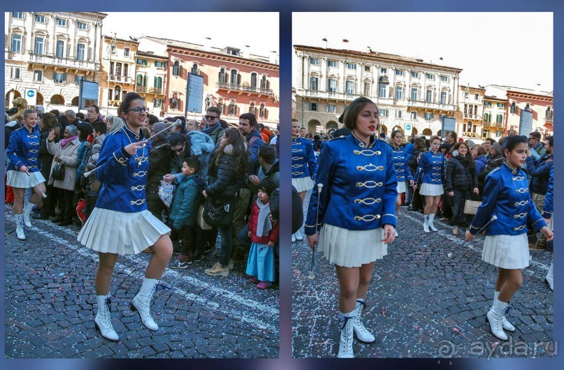 Карнавальное шествие в Вероне