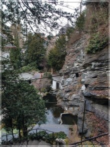 Дорога, озеро и лев