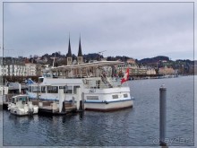 Дорога, озеро и лев