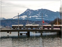 Дорога, озеро и лев