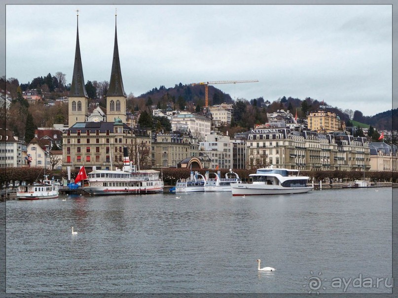 Дорога, озеро и лев