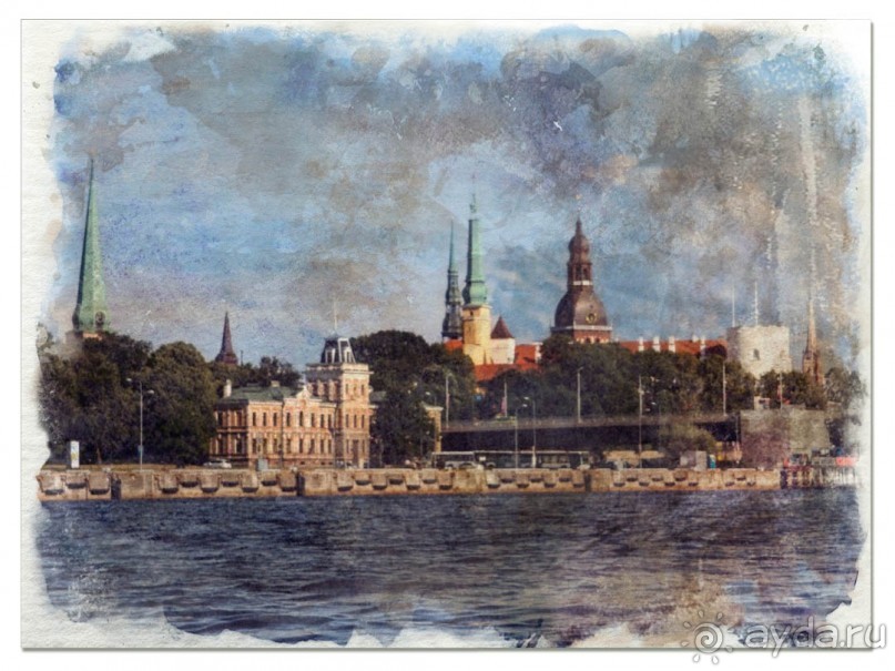 Синяя Даугава, радужные каналы и Два моста